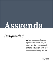 Assgenda Alt-dictionary Print