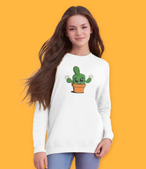 Cactus Carlos Organic Cotton Kids & Tweens Girls Sweatshirt