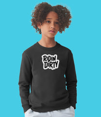 "Ridin Dirty" Organic Cotton Kids & Tweens Boys Sweatshirt