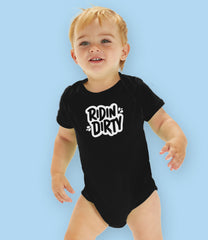 “Ridin' Dirty” Organic Cotton Baby bodysuit