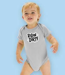 “Ridin' Dirty” Organic Cotton Baby bodysuit