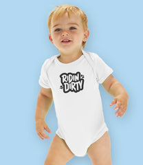 “Ridin' Dirty” Organic Cotton Baby bodysuit