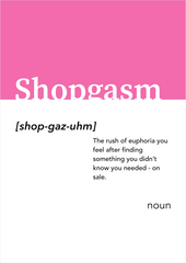 Shopgasm Alt-dictionary Print