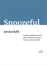 Snoozeful Alt-dictionary Print