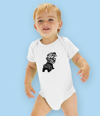 “Wipe Both Ends” Organic Cotton Baby bodysuit