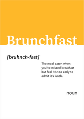 Brunchfast Alt-dictionary Print