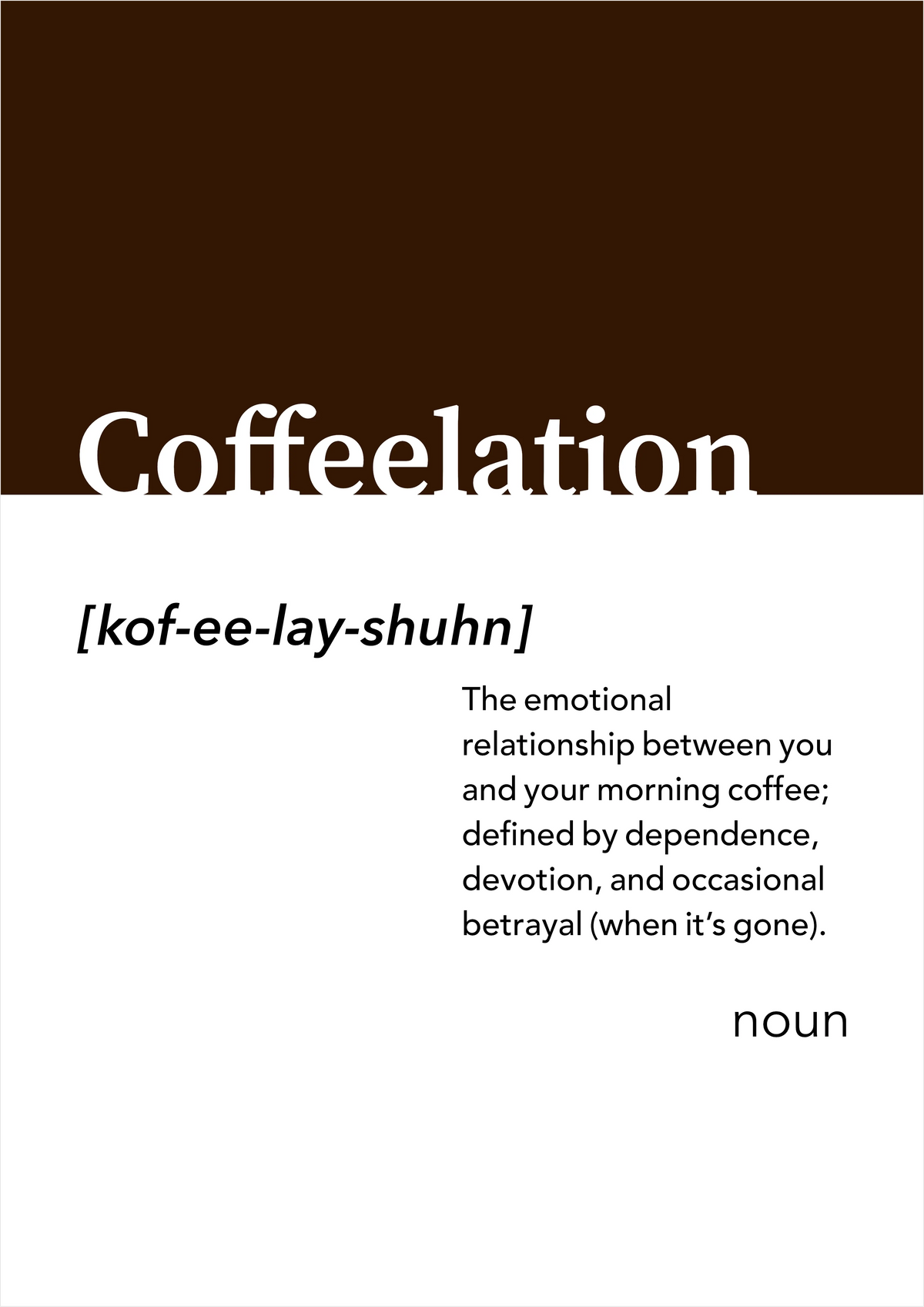 Coffeelation Alt-dictionary Print