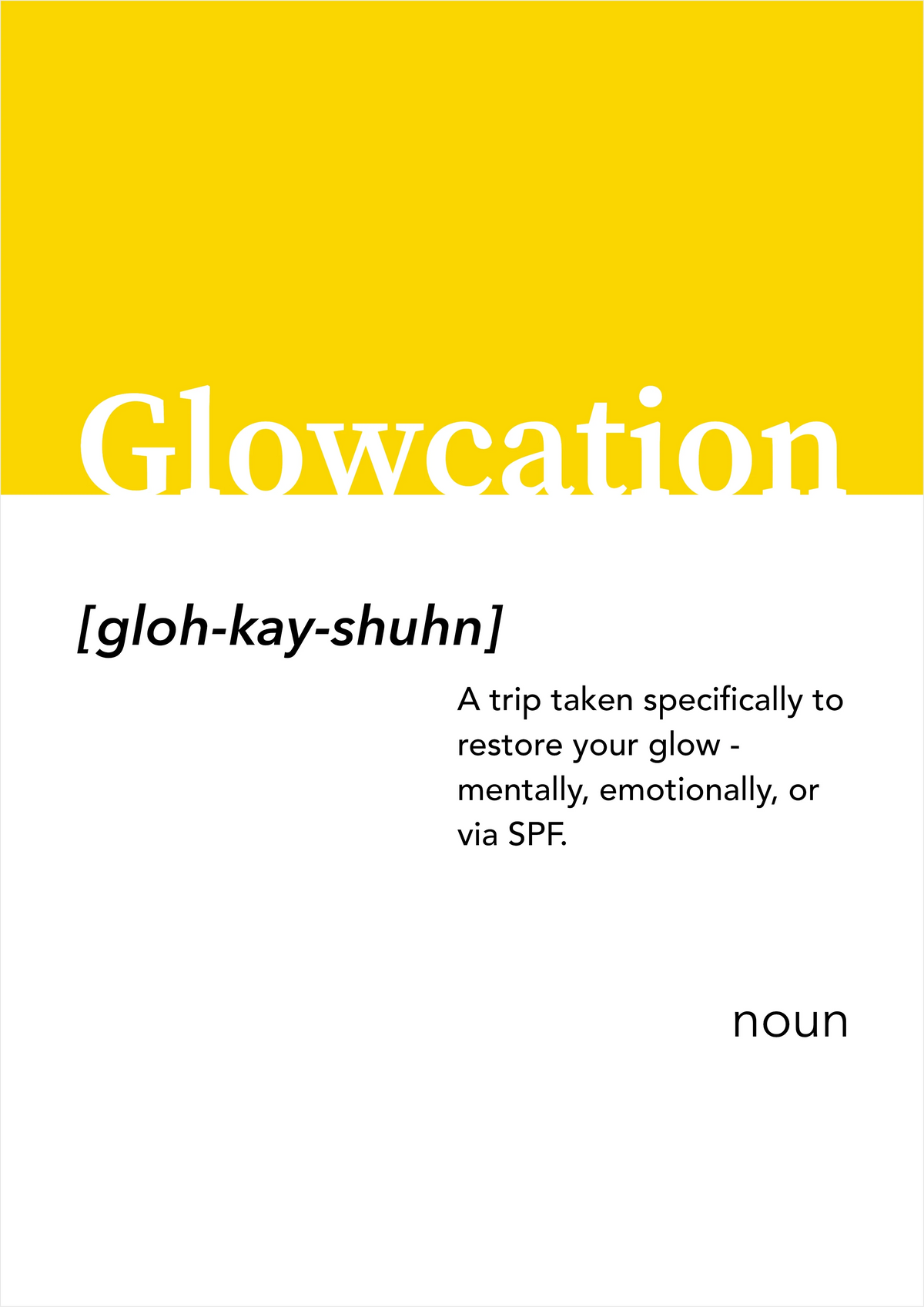 Glowcation Alt-dictionary Print