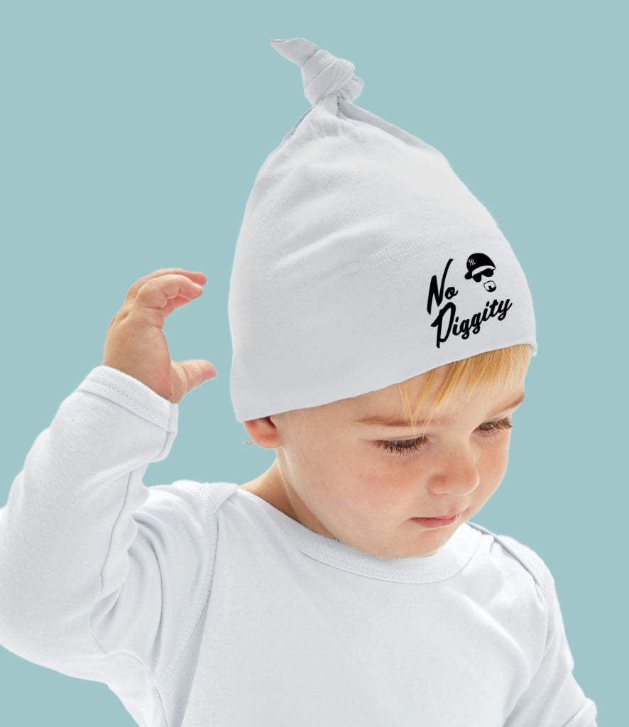 "No Diggity" Organic Cotton Single Knotted Baby's Hat