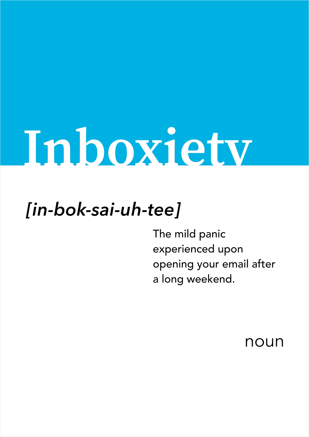 Inboxiety Alt-dictionary Print