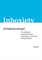 Inboxiety Alt-dictionary Print