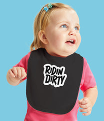 "Ridin' Dirty" Organic Cotton Bib