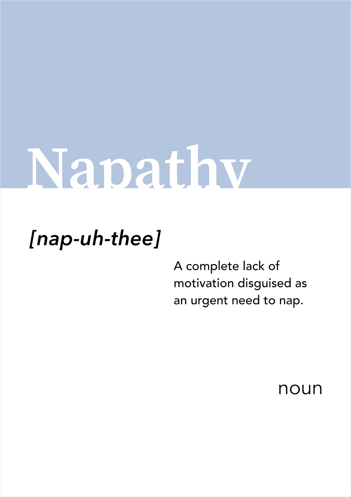 Napathy Alt-dictionary Print