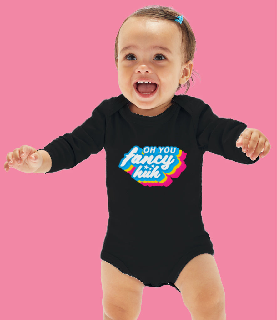 “Oh You Fancy Huh” Organic Cotton Baby bodysuit