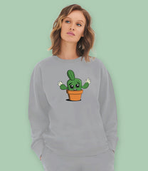 Cactus Carlos Organic Cotton Womens Sweatshirt